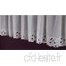 Hossner Rideau Brise-bise en Dentelle Motif Fleurs Blanc 28 x 350 cm - B07S7JWRGS